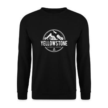 yellowstone National Park - Unisex Sweatshirt - black - Front - Alina (178cm) & Michal (187cm)
