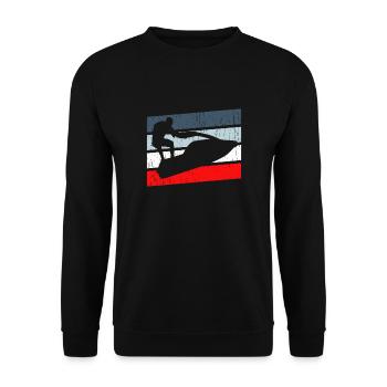 Jet Ski - Sweat-shirt Unisexe - noir - Devant - Alina (178cm) & Michal (187cm)