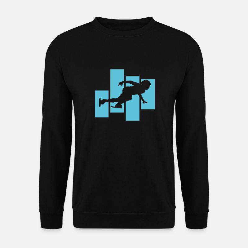 Eisschnelllauf - Unisex Pullover - Schwarz