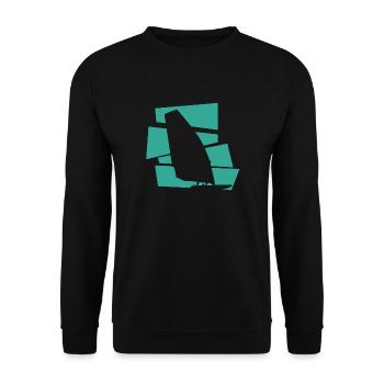 Windsurfen - Unisex Pullover - Schwarz - Vorne - Alina (178cm) & Michal (187cm)
