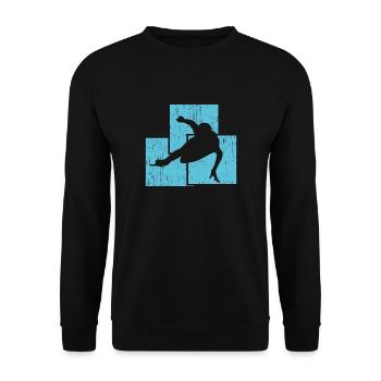 Eisschnelllauf Produkt - Unisex Pullover - Schwarz - Vorne - Alina (178cm) & Michal (187cm)