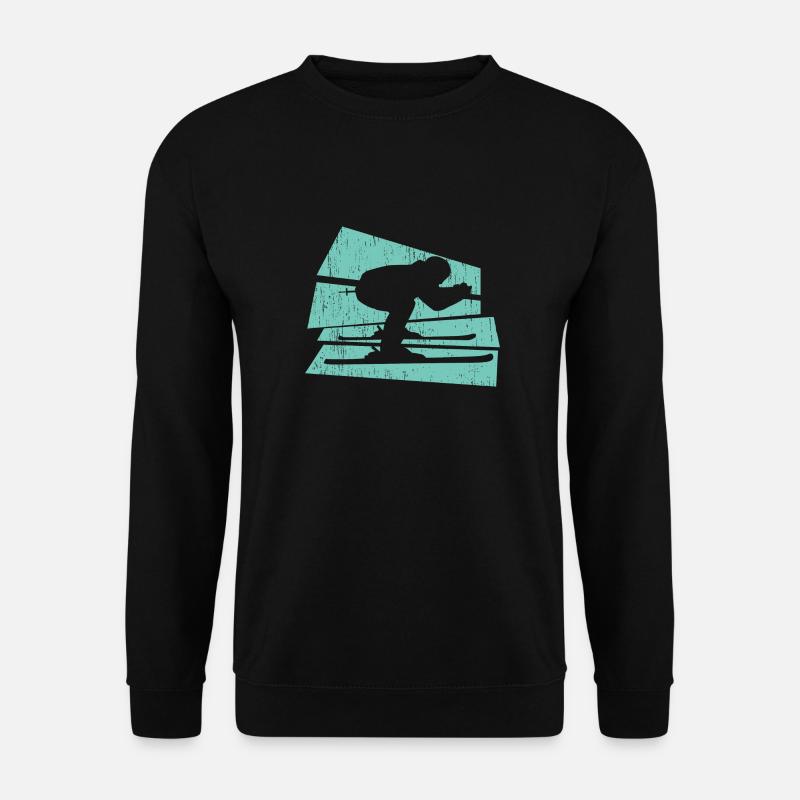 Skifahren - Unisex Pullover - Schwarz