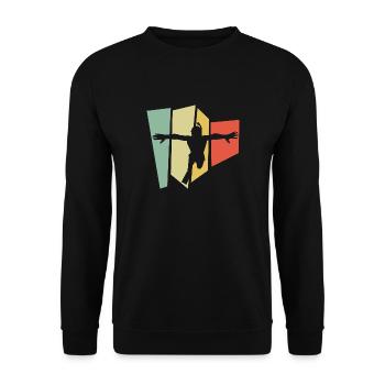 Snorkelling - Unisex Sweatshirt - black - Front - Alina (178cm) & Michal (187cm)