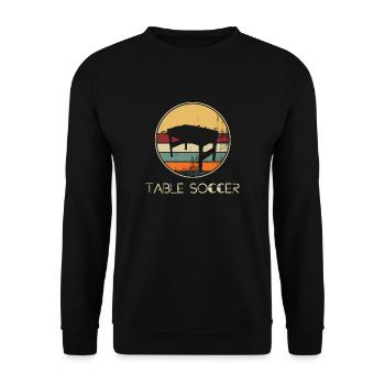 kicker foosball gift - Unisex Sweatshirt - black - Front - Alina (178cm) & Michal (187cm)