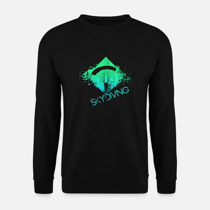 skydiving fallschirmspringen fallschirm - Unisex Pullover - Schwarz