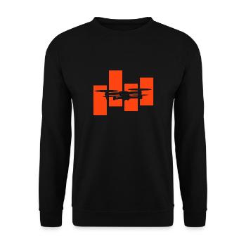 drone - Unisex Sweatshirt - black - Front - Alina (178cm) & Michal (187cm)