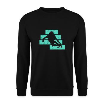 longboard - Sweat-shirt Unisexe - noir - Devant - Alina (178cm) & Michal (187cm)