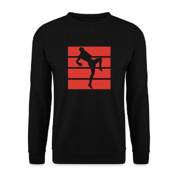Kickboxen Kampfsport - Unisex Pullover - Schwarz - Vorne - Alina (178cm) & Michal (187cm)