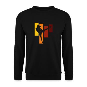 kickboxing - Sweat-shirt Unisexe - noir - Devant - Alina (178cm) & Michal (187cm)