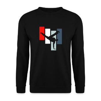 Capoeira - Sweat-shirt Unisexe - noir - Devant - Alina (178cm) & Michal (187cm)