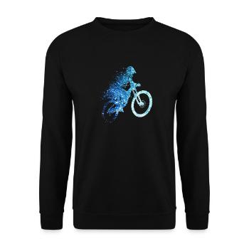 downhill mtb VTT - Sweat-shirt Unisexe - noir - Devant - Alina (178cm) & Michal (187cm)