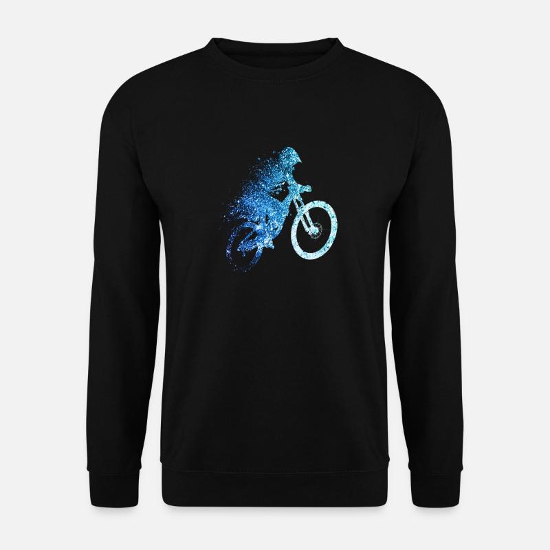 downhill mtb mountainbike - Unisex Pullover - Schwarz