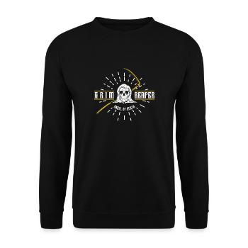 The Grim Reaper - Unisex Sweatshirt - black - Front - Alina (178cm) & Michal (187cm)
