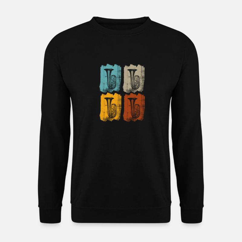 Tuba tubist retro - Unisex Pullover - Schwarz