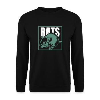 Ratte - Unisex Pullover - Schwarz - Vorne - Alina (178cm) & Michal (187cm)