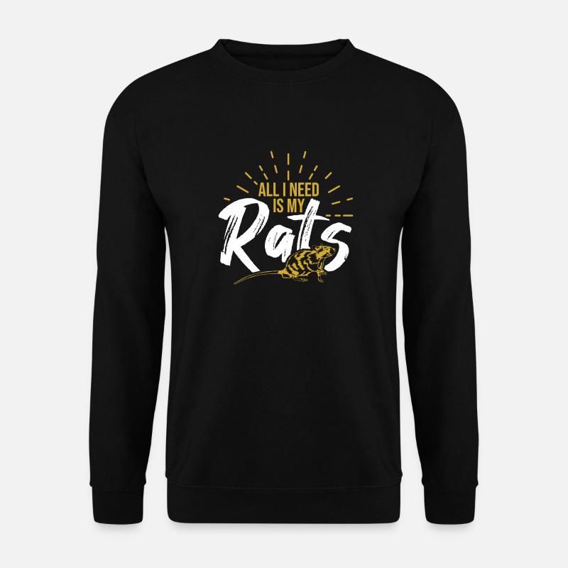 Ratte - Unisex Pullover - Schwarz