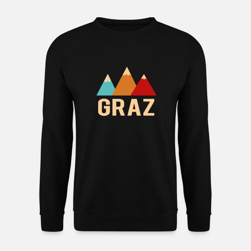 graz - Unisex Pullover - Schwarz