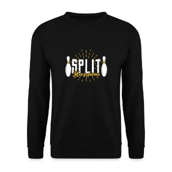 Bowling sagen - Unisex Pullover - Schwarz - Vorne - Alina (178cm) & Michal (187cm)