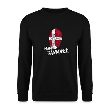 daenemark danmark DNA - Unisex Pullover - Schwarz - Vorne - Alina (178cm) & Michal (187cm)