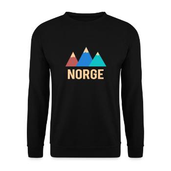 norge norwegen - Unisex Pullover - Schwarz - Vorne - Alina (178cm) & Michal (187cm)
