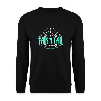 Fairy Fairy Tail - Unisex Sweatshirt - black - Front - Alina (178cm) & Michal (187cm)