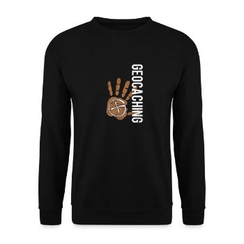 cadeau de géocachette - Sweat-shirt Unisexe - noir - Devant - Alina (178cm) & Michal (187cm)