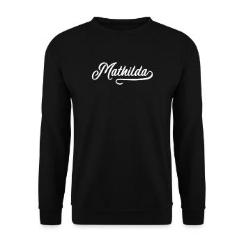 Mathilda vintage - Sweat-shirt Unisexe - noir - Devant - Alina (178cm) & Michal (187cm)