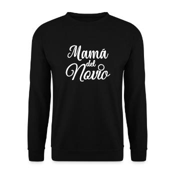 Mama del Novio Groom's Mom Wedding Gift - Unisex Sweatshirt - black - Front - Alina (178cm) & Michal (187cm)