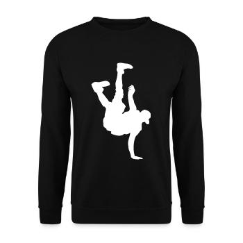 break dancing - Unisex Sweatshirt - black - Front - Alina (178cm) & Michal (187cm)