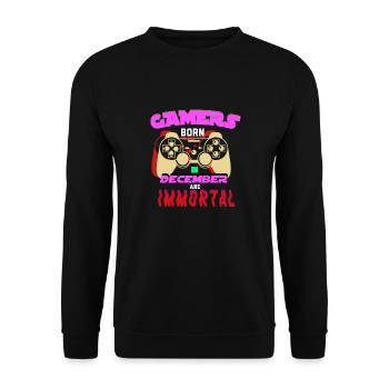 gamer cadeau idée de jeu joueur cadeau - Sweat-shirt Unisexe - noir - Devant - Alina (178cm) & Michal (187cm)