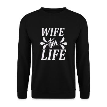 Mariage de femme pour la vie - Sweat-shirt Unisexe - noir - Devant - Alina (178cm) & Michal (187cm)