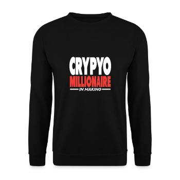 Mein Ruhestandsplan BNB, Binance Coin - Unisex Pullover - Schwarz - Vorne - Alina (178cm) & Michal (187cm)