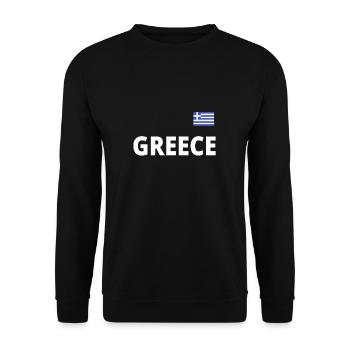 Griechenland Urlaub Sommer T-Shirt geschenidee - Unisex Pullover - Schwarz - Vorne - Alina (178cm) & Michal (187cm)