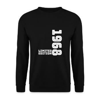 Limited Edition 1968 Geburtstag Geschenkidee - Unisex Pullover - Schwarz - Vorne - Alina (178cm) & Michal (187cm)