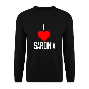 Sardinia Tour 2023 Holiday T-Shirt Summer - Unisex Sweatshirt - black - Front - Alina (178cm) & Michal (187cm)