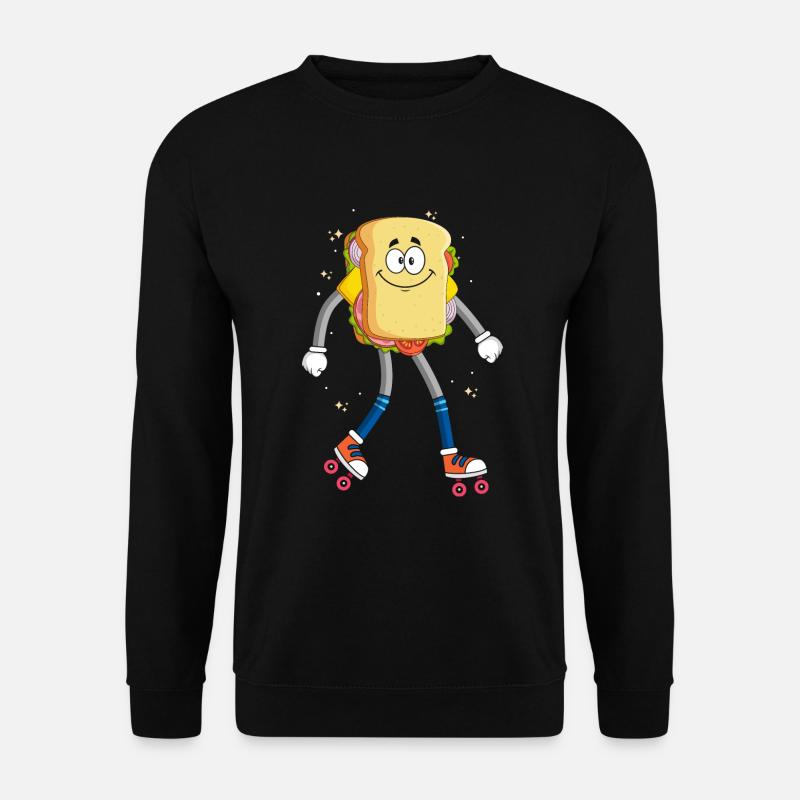 Rollerskaten Rollerskater Skaten Sandwich Bread - Unisex Sweatshirt - black