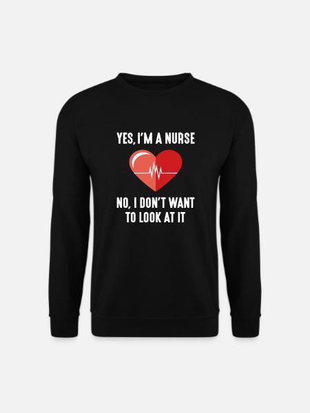 Ja, ich bin Krankenschwester - Unisex Pullover - Schwarz