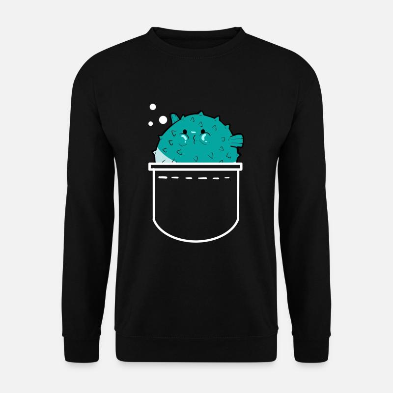 Pufferfish - Unisex Sweatshirt - black