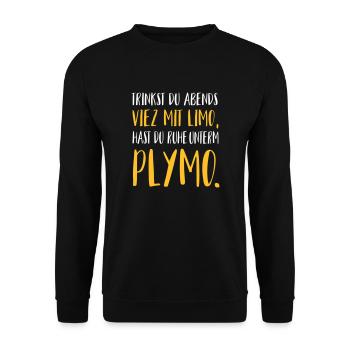Viez Apfelwein Trier Spruch Lustig Geschenk - Unisex Pullover - Schwarz - Vorne - Alina (178cm) & Michal (187cm)