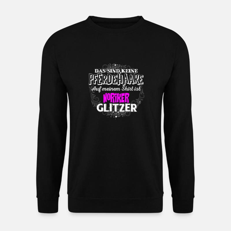 NORIKER - Glitzer - Unisex Pullover - Schwarz