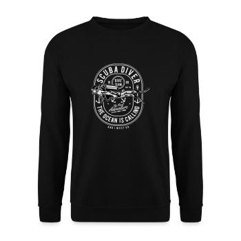 Tauchen - Unisex Sweatshirt - black - Front - Alina (178cm) & Michal (187cm)