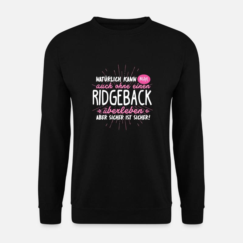 Niemals ohne RIDGEBACK - Unisex Pullover - Schwarz