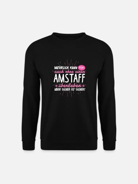 Niemals ohne AMERICAN STAFFORD - Unisex Pullover - Schwarz