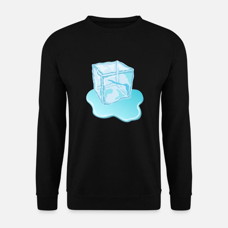 Eiswürfel Motiv/ Designer - Unisex Pullover - Schwarz