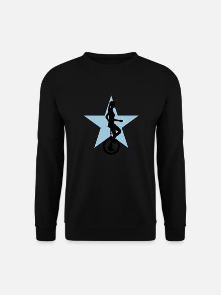 einradfahrerin_2c - Unisex Sweatshirt - black
