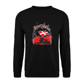 Kaiserslautern - Unisex Sweatshirt - black - Front - Alina (178cm) & Michal (187cm)