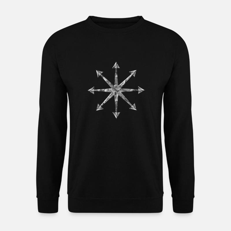 Chaosstern Marmor - Unisex Pullover - Schwarz