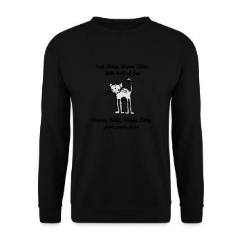soft_kitty - Unisex Sweatshirt - black - Front - Alina (178cm) & Michal (187cm)