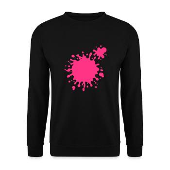 Splatter - Unisex Sweatshirt - black - Front - Alina (178cm) & Michal (187cm)