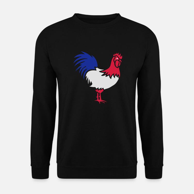 Hahn Frankreich - Unisex Pullover - Schwarz